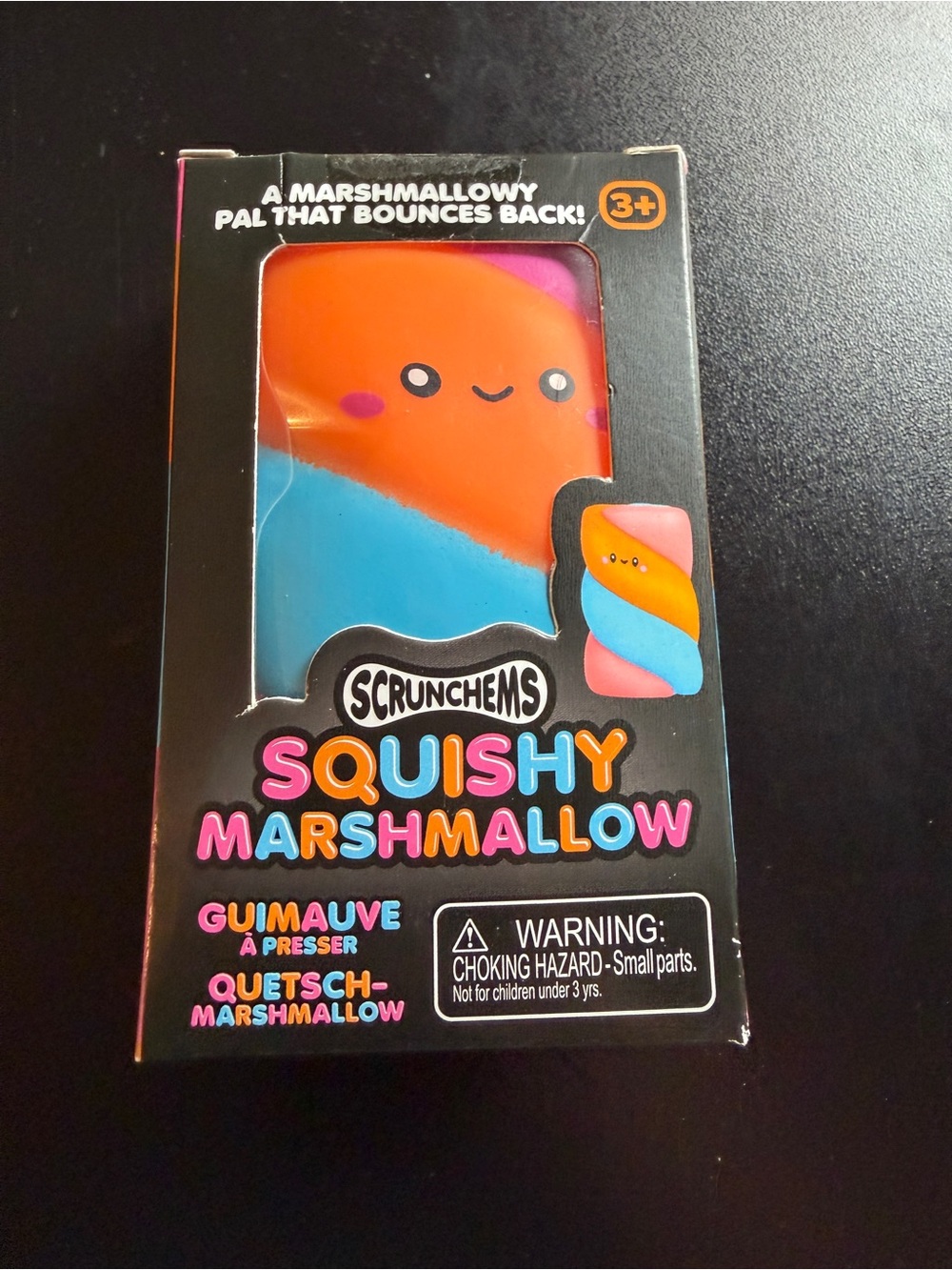 New Scrunchems Squishy Marshmallow Ultra Soft Squishy Fidget Toy 3+ Blue/Pink